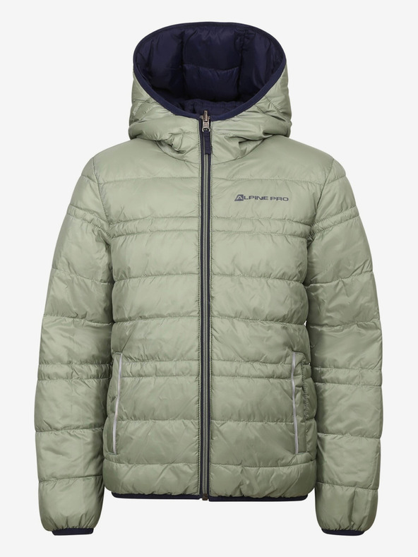ALPINE PRO Khaki-plava dječja dvostrana zimska jakna ALPINE PRO EROMO
