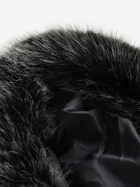 ALPINE PRO Crni ženski zimski proštepani kaput ALPINE PRO GOSBERA