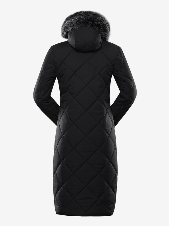 ALPINE PRO Crni ženski zimski proštepani kaput ALPINE PRO GOSBERA