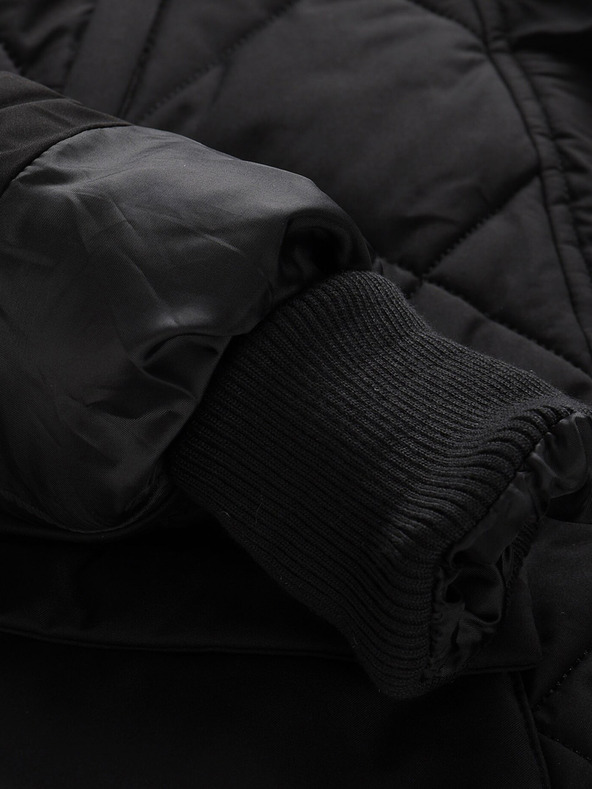 ALPINE PRO Crni ženski zimski proštepani kaput ALPINE PRO GOSBERA