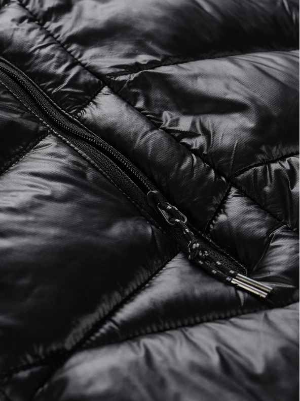 ALPINE PRO Crni ženski zimski proštepani kaput ALPINE PRO OREFA