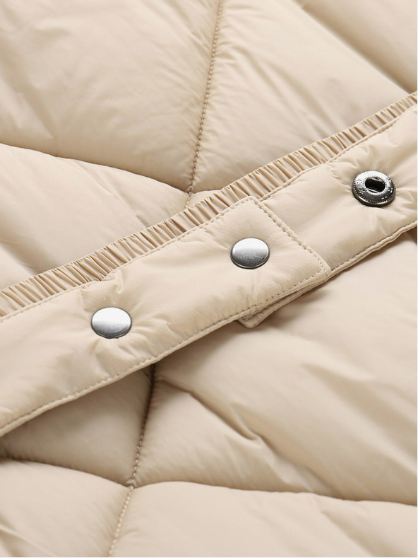 NAX Bež ženski zimski prošiveni kaput NAX ZARGA