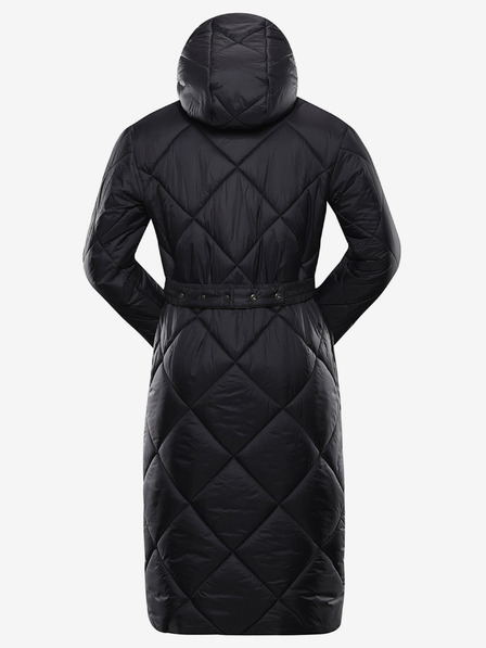 NAX Crni ženski zimski proštepani kaput NAX ZARGA