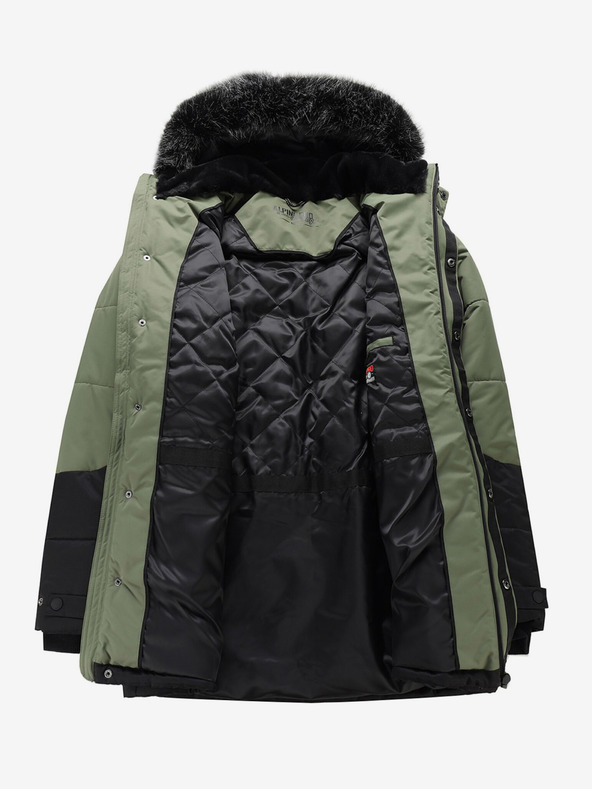 ALPINE PRO Crno-zelena muška zimska jakna ALPINE FOR EGYP