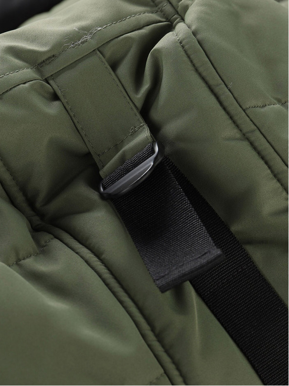 ALPINE PRO Crno-zelena muška zimska jakna ALPINE FOR EGYP