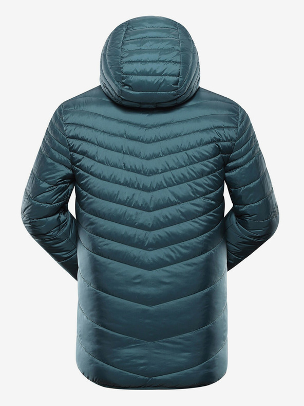 ALPINE PRO Bijelo-zelena muška reverzibilna zimska jakna ALPINE PRO EROM