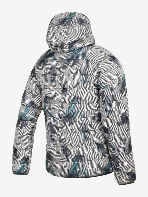 ALPINE PRO Bijelo-zelena muška reverzibilna zimska jakna ALPINE PRO EROM