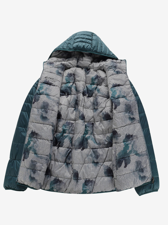 ALPINE PRO Bijelo-zelena muška reverzibilna zimska jakna ALPINE PRO EROM