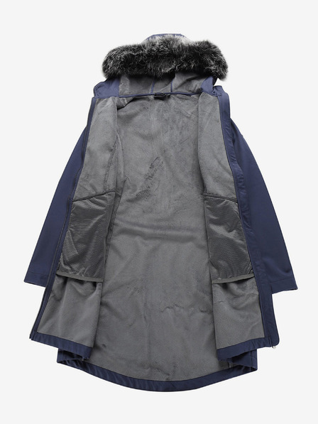 ALPINE PRO Tamnoplavi ženski softshell kaput s kapuljačom ALPINE PRO IBORA