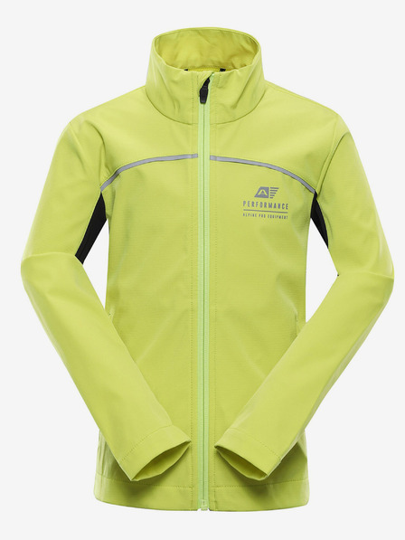 ALPINE PRO Svijetlozelena dječja softshell jakna ALPINE PRO Geroco