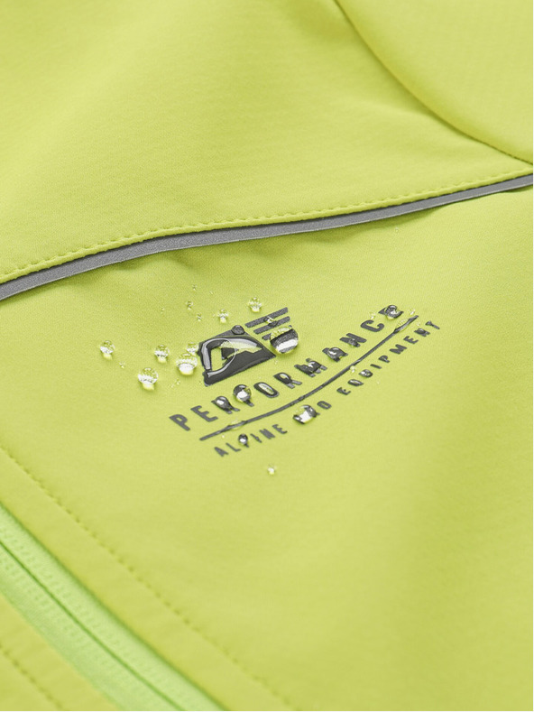 ALPINE PRO Svijetlozelena dječja softshell jakna ALPINE PRO Geroco
