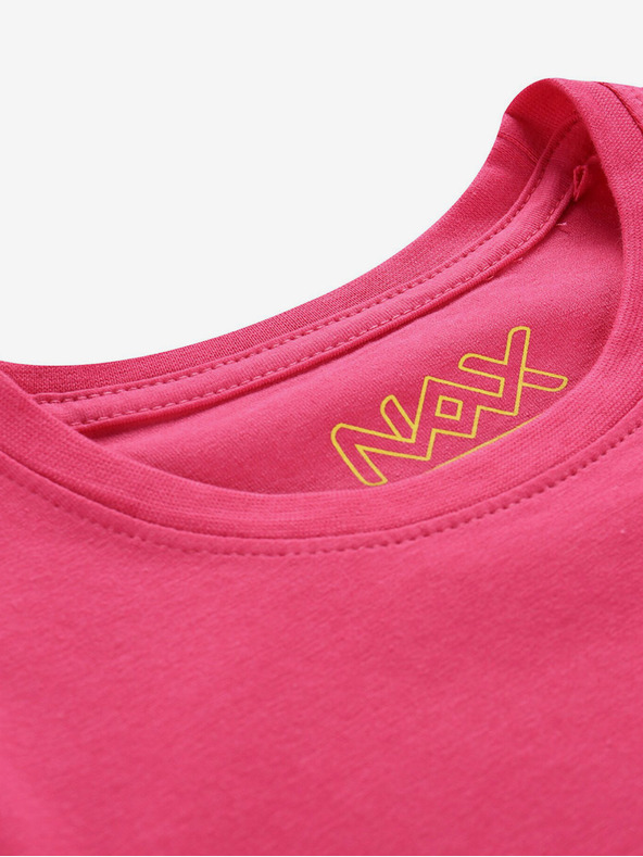 NAX Tamno ružičasta majica za djevojčice s printom NAX ILBO