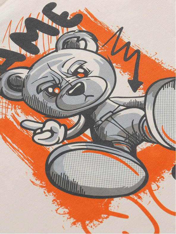 NAX Krem dječja majica s printom NAX ZALDO na leđima