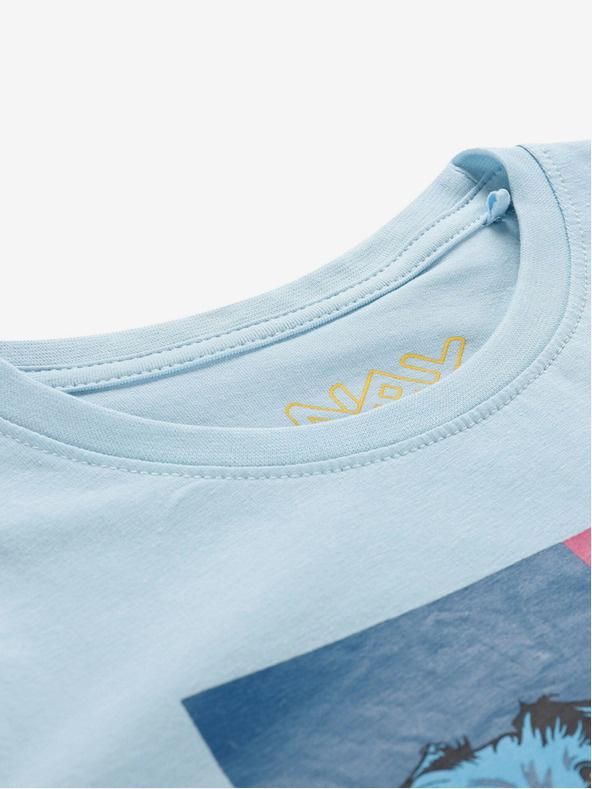 NAX Svijetlo plava dječja majica s printom NAX ZALDO