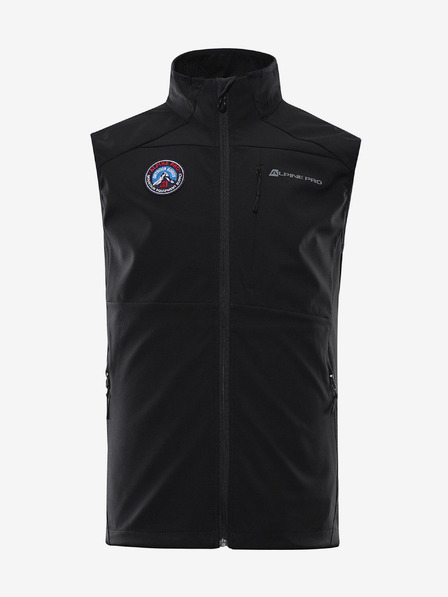 ALPINE PRO Crni muški softshell prsluk ALPINE PRO WERS