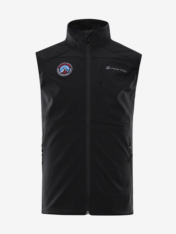 ALPINE PRO Crni muški softshell prsluk ALPINE PRO WERS