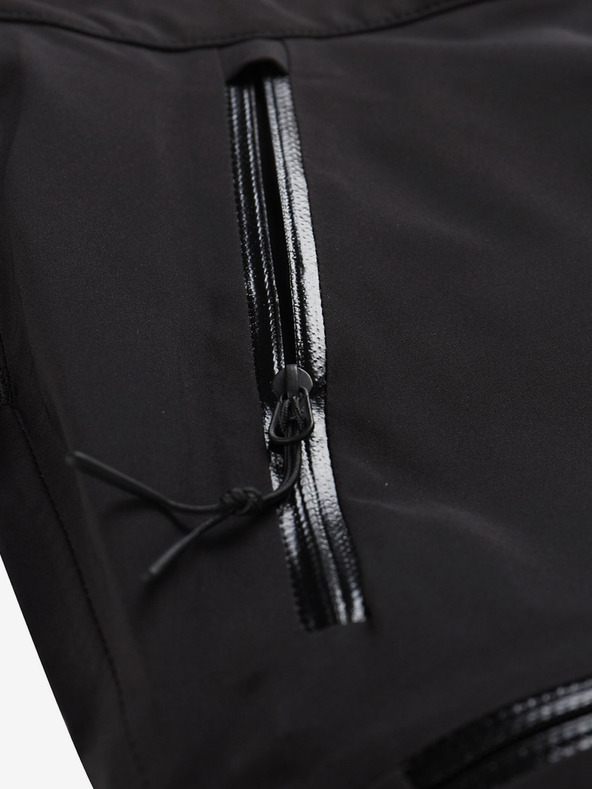 ALPINE PRO Crne muške vanjske hlače s ALPINE PRO Zoner membranom