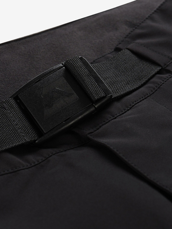 ALPINE PRO Crne muške vanjske hlače s ALPINE PRO Zoner membranom