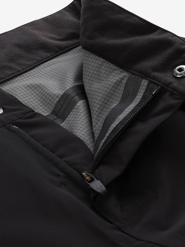 ALPINE PRO Crne muške vanjske hlače s ALPINE PRO Zoner membranom