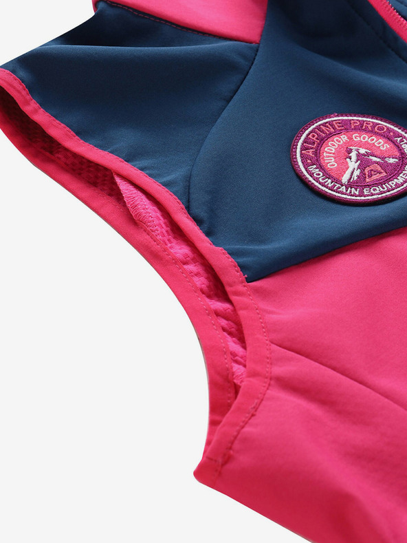 ALPINE PRO Tamno ružičasti ženski softshell prsluk ALPINE PRO Wersa