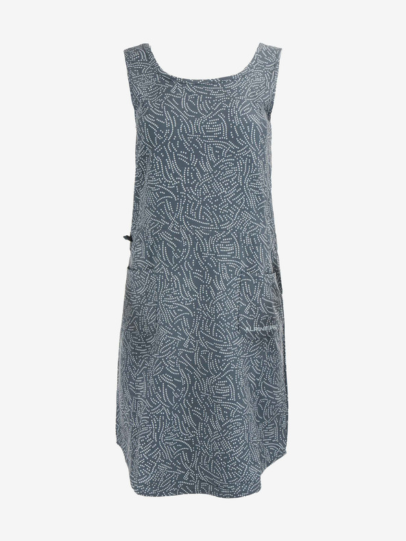 ALPINE PRO Siva ženska haljina s uzorkom ALPINE PRO Cyphera