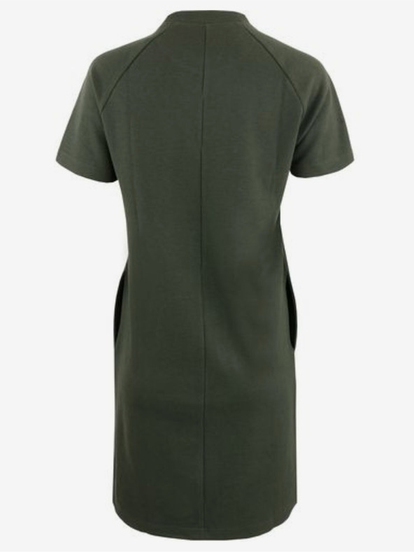 ALPINE PRO Tamnozelena ženska haljina ALPINE PRO Langa