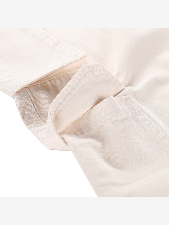 NAX Bež ženske široke cargo hlače NAX Serda