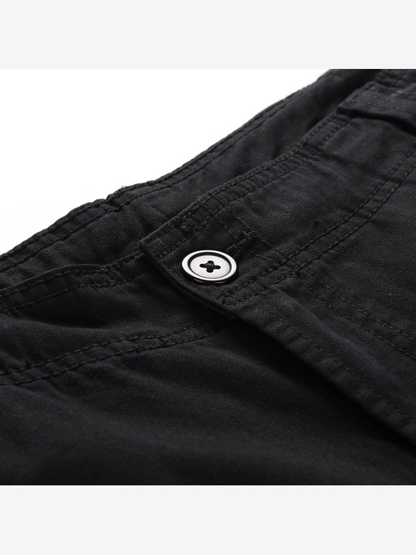 NAX Crne ženske široke cargo hlače NAX Serda