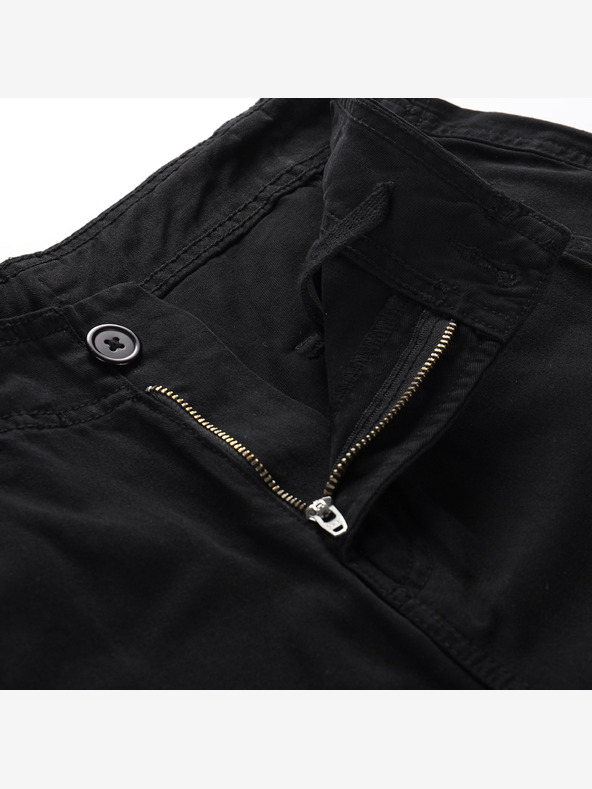 NAX Crne ženske široke cargo hlače NAX Serda