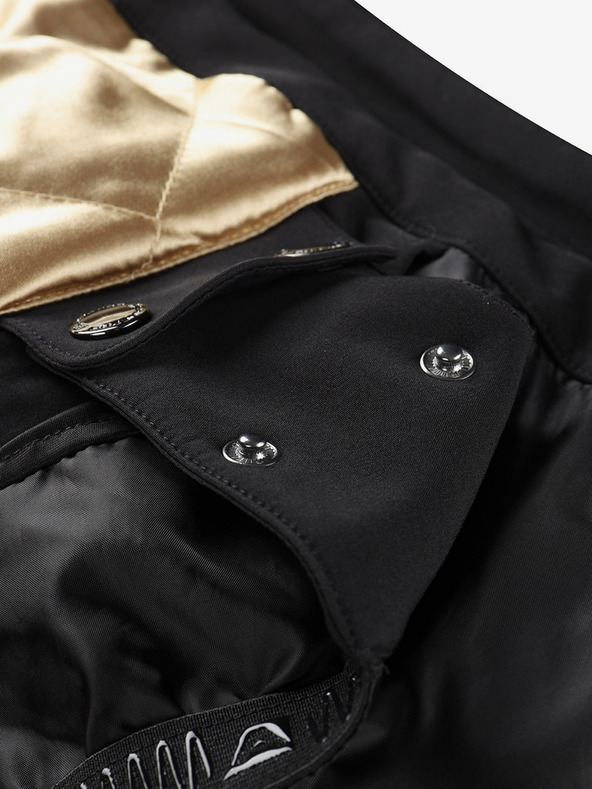 ALPINE PRO Ženska skijaška softshell jakna s membranom ALPINE PRO DOWELA crna