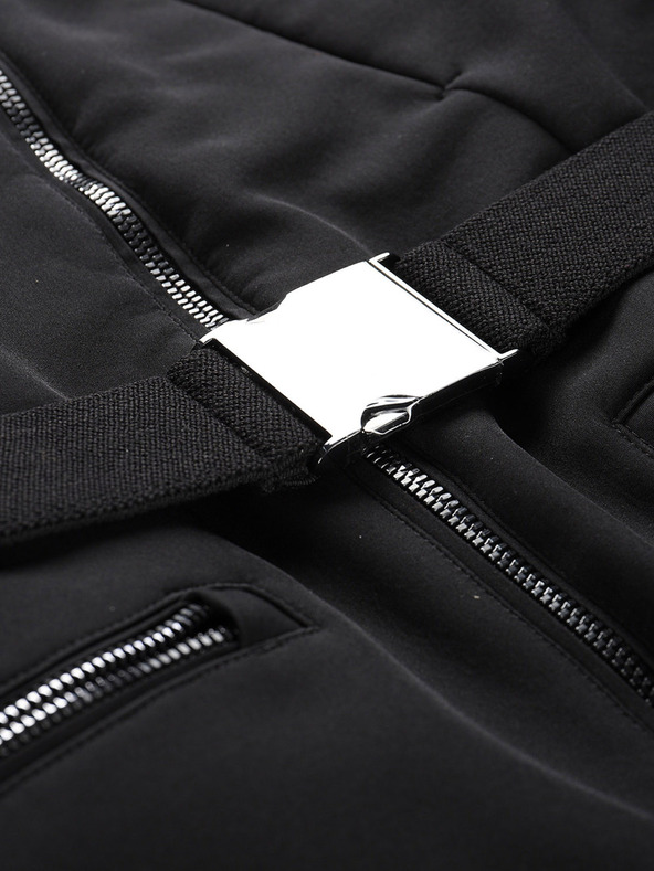 ALPINE PRO Ženska skijaška softshell jakna s membranom ALPINE PRO DOWELA crna