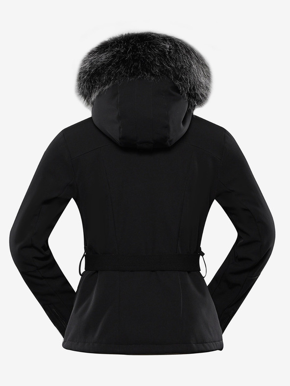 ALPINE PRO Ženska skijaška softshell jakna s membranom ALPINE PRO DOWELA crna