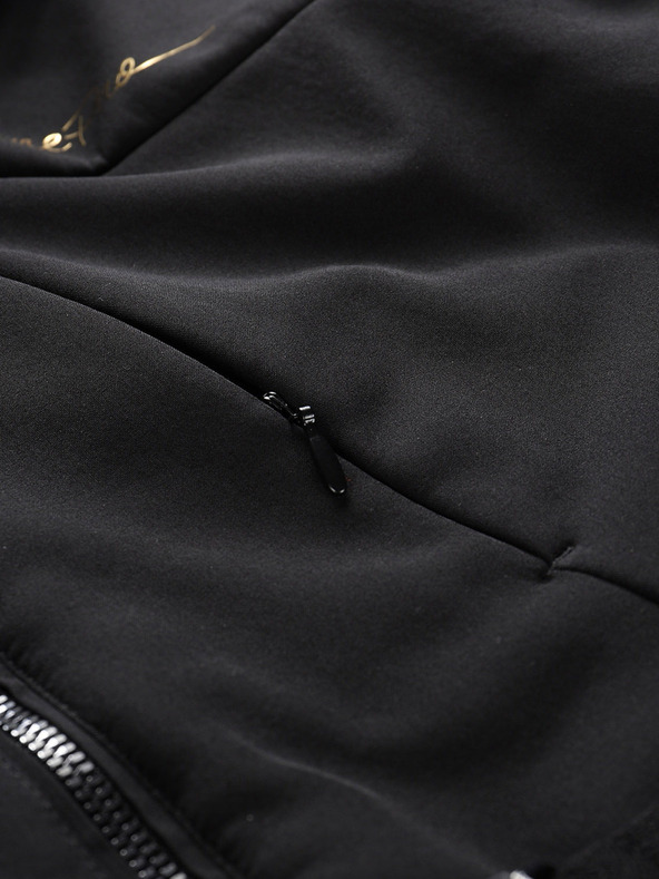 ALPINE PRO Ženska skijaška softshell jakna s membranom ALPINE PRO DOWELA crna