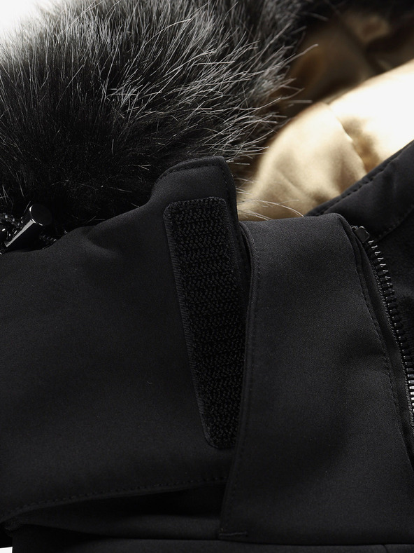 ALPINE PRO Ženska skijaška softshell jakna s membranom ALPINE PRO DOWELA crna