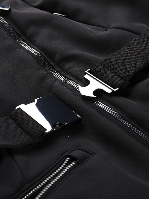 ALPINE PRO Ženska skijaška softshell jakna s membranom ALPINE PRO DOWELA crna