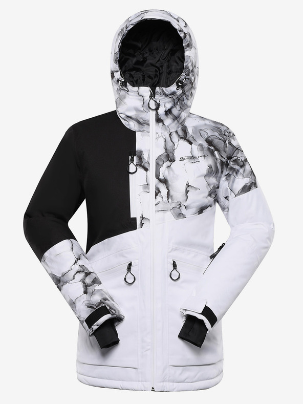 ALPINE PRO Ženska skijaška jakna s ptx membranom ALPINE PRO UZERA bijela varijanta pb