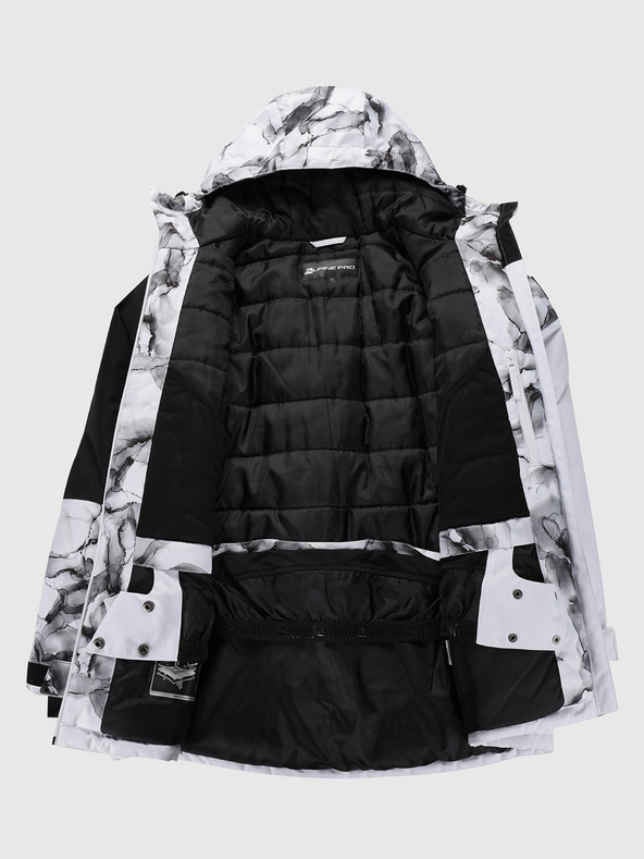 ALPINE PRO Ženska skijaška jakna s ptx membranom ALPINE PRO UZERA bijela varijanta pb