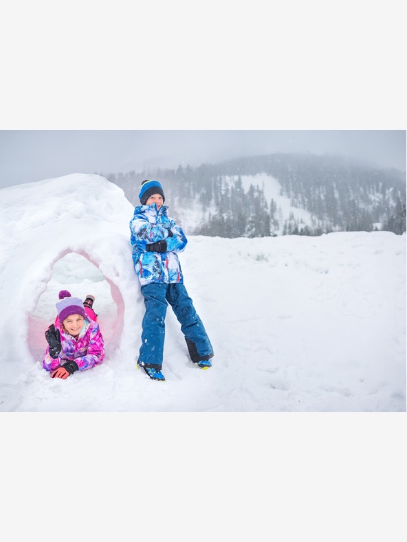 ALPINE PRO Dječja skijaška jakna s membranom ptx snijeg ALPINE PRO KIWERO plava aster varijanta pb