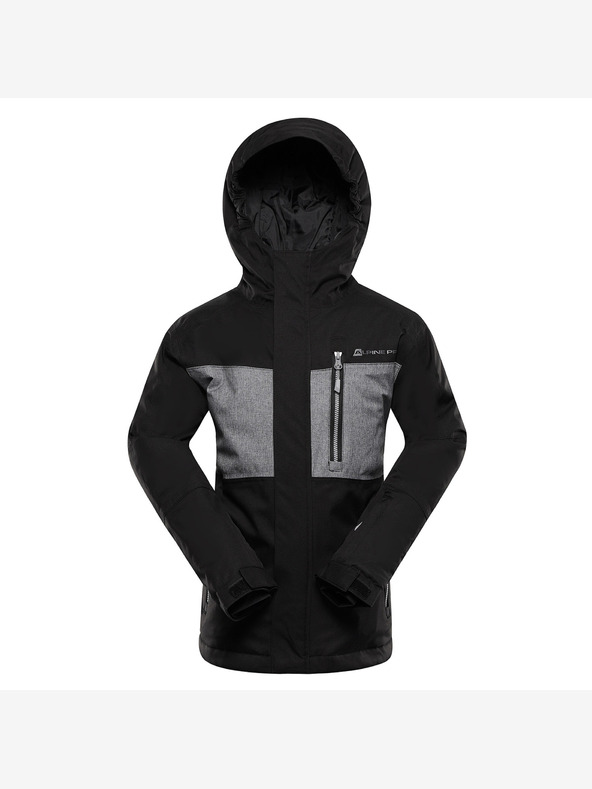 ALPINE PRO Dječja skijaška jakna s ptx snježnom membranom ALPINE PRO COMEDO crna