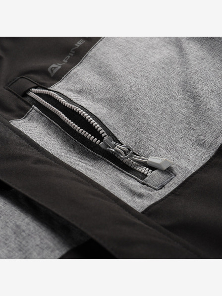 ALPINE PRO Dječja skijaška jakna s ptx snježnom membranom ALPINE PRO COMEDO crna