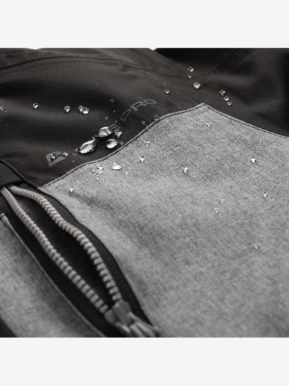 ALPINE PRO Dječja skijaška jakna s ptx snježnom membranom ALPINE PRO COMEDO crna