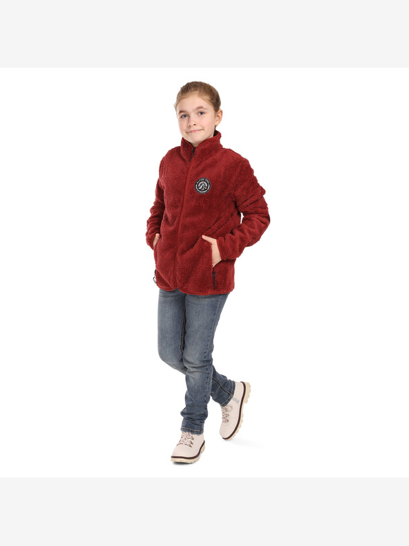 ALPINE PRO Dječji sweatshirt supratherm ALPINE PRO FERADO merlot