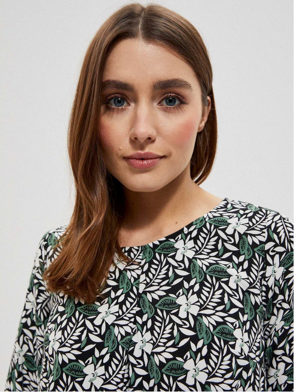 Moodo Moodo jednobojna košulja od viskoze