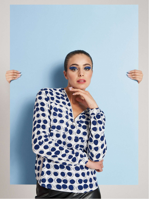 Moodo Moodo bluza s uzorkom