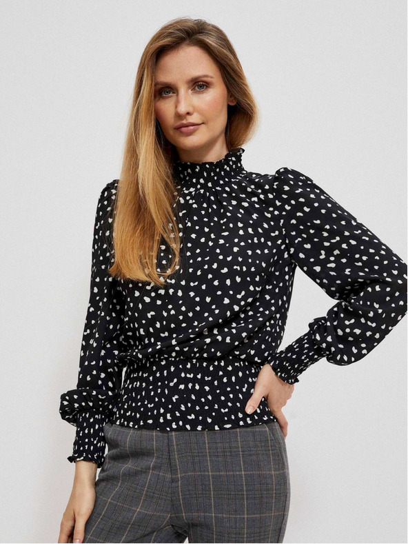 Moodo Crna ženska pletena haljina Moodo