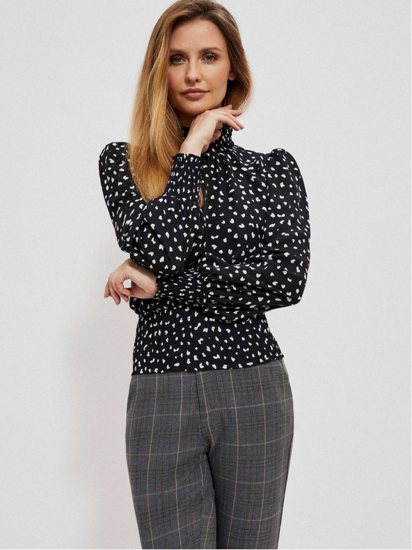 Moodo Crna ženska pletena haljina Moodo