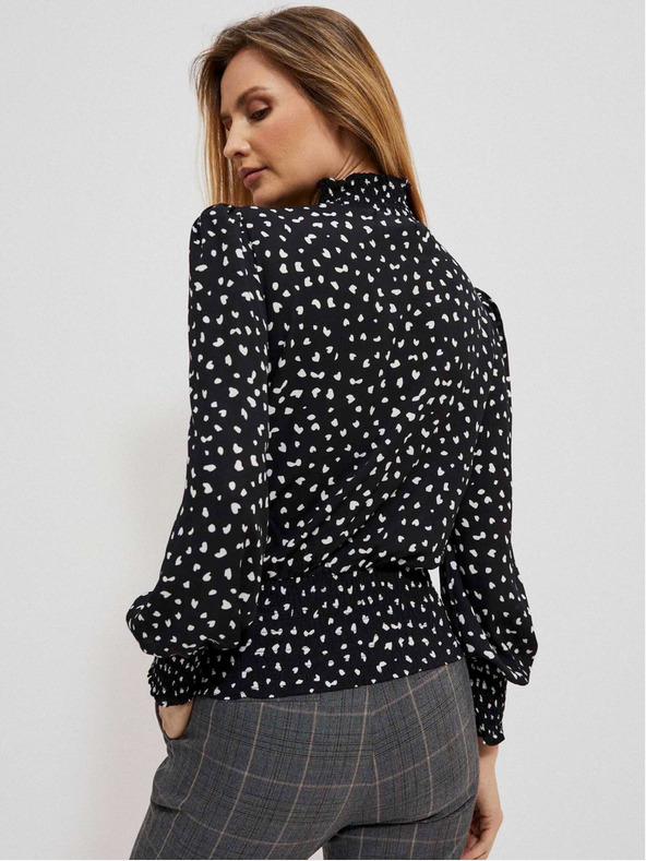 Moodo Crna ženska pletena haljina Moodo