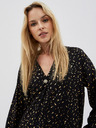 Moodo Crna ženska bluza s Moodo printom