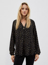 Moodo Crna ženska bluza s Moodo printom