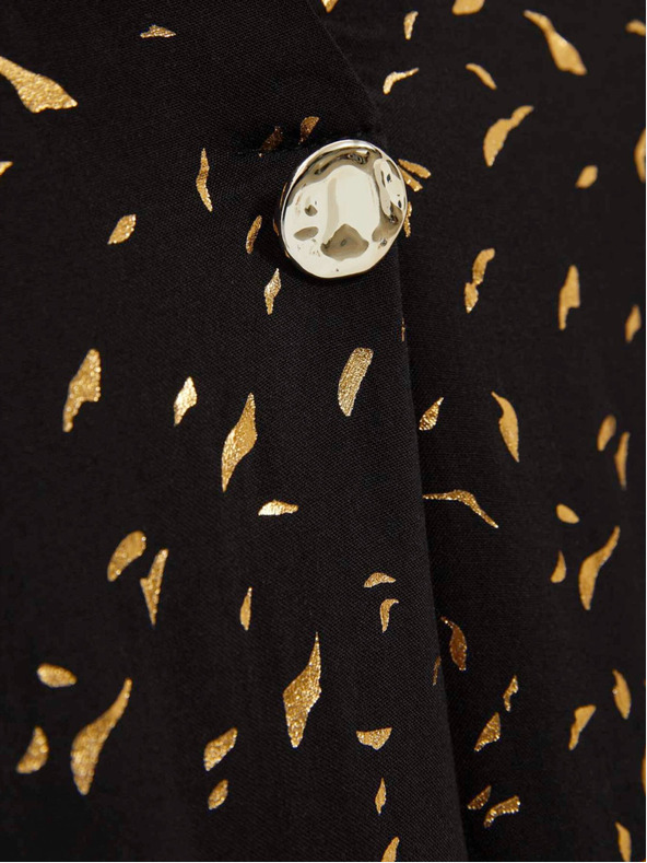 Moodo Crna ženska bluza s Moodo printom